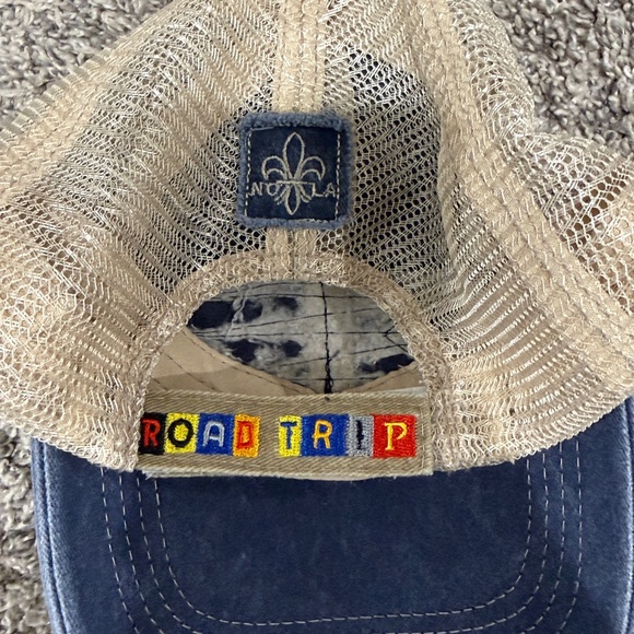 Blue and Tan New Orleans Cap - Picture 3 of 3